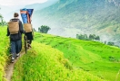 Randonnée aux villages à Sapa traversant rizières en terrasses