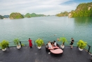 La beauté de la baie de Lan Ha depuis terrasse 