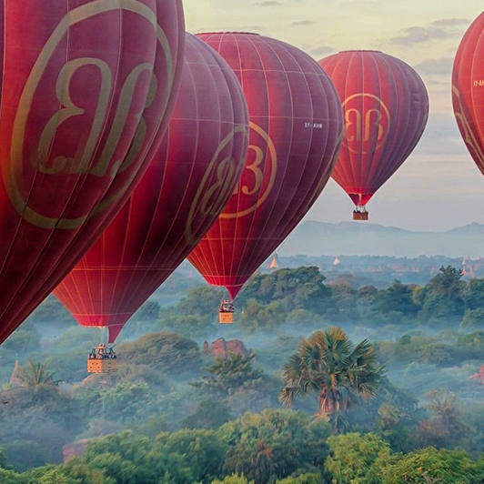Montgolfière au-dessus de Bagan - Forfait classique 45 minutes