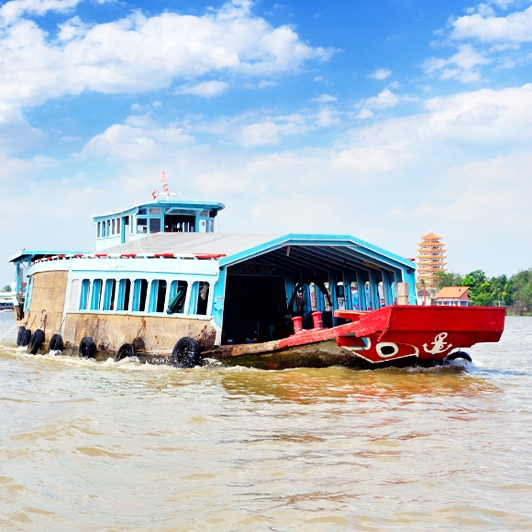 Trajet Ho Chi Minh à Phnom Penh en bateau (OPT01) 3 Jours 2 Nuits