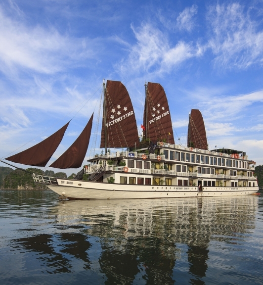 Croisière Bateau Victory Star Dans La Baie D'Halong