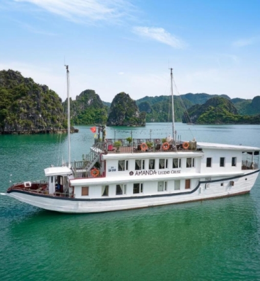 Croisière Jonque Amanda Legend Dans La Baie D'Halong