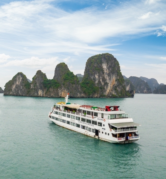 Croisière Bateau La Regina Royal Dans La Baie D'Halong - Baie De Lan Ha 