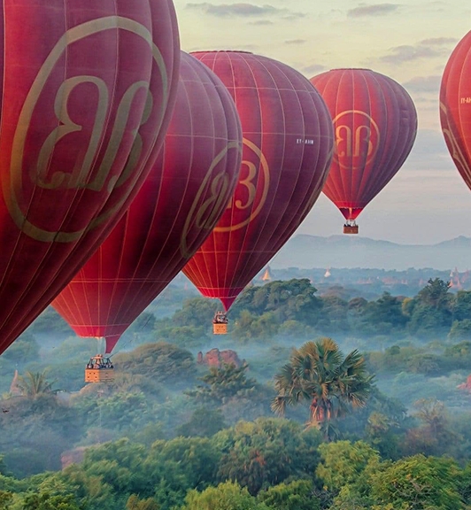 Montgolfière au-dessus de Bagan - Forfait classique 45 minutes