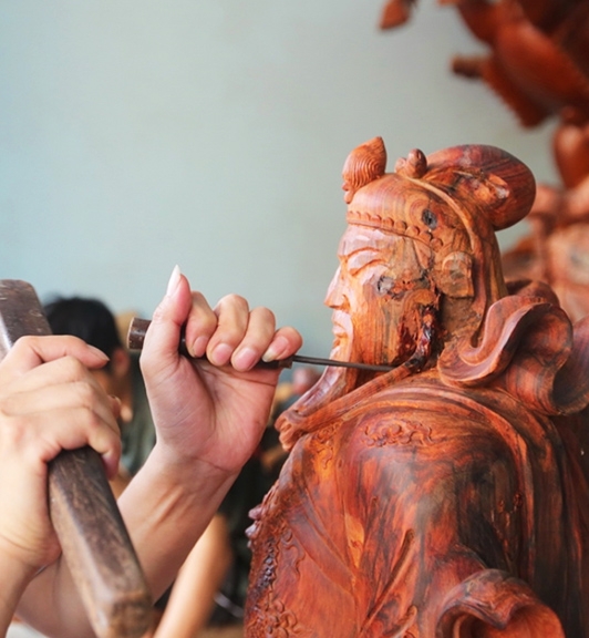 Circuit au village de soie Vạn Phúc, sculptures Sơn Đồng - libellules Thạch Xá 1 Jour