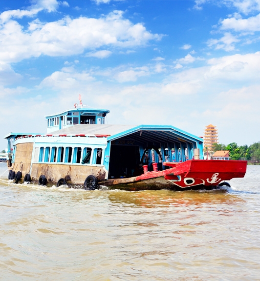 Trajet Ho Chi Minh à Phnom Penh en bateau (OPT01) 3 Jours 2 Nuits