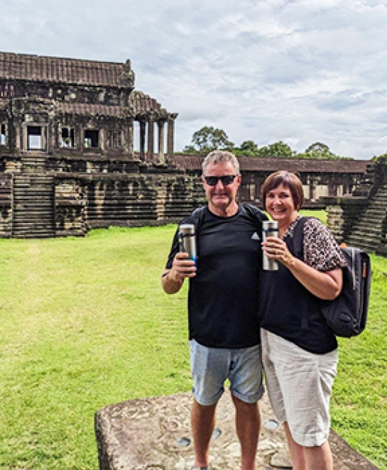 Oliverane à Angkor Wat Cambodge