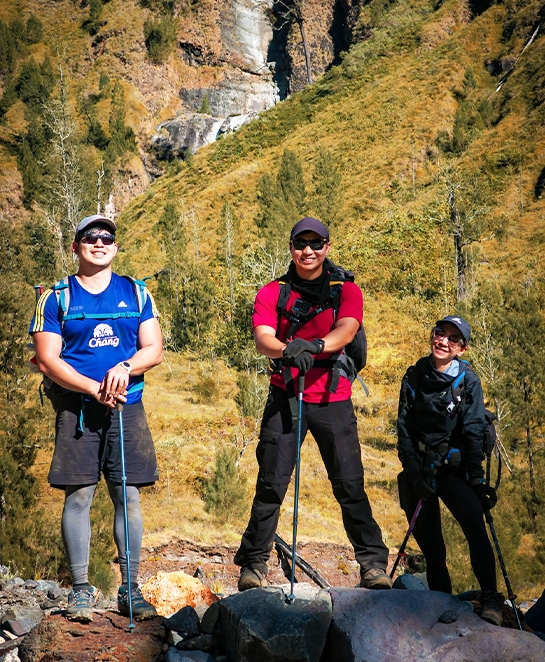 Randonnée d'itinéraire en Thaïlande
