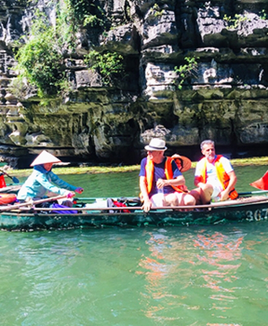 Circuit à Trang An - Ninh Binh Hanoi famille Benkirane