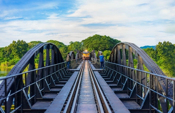 Pont De La Rivière Kwai En Thailande