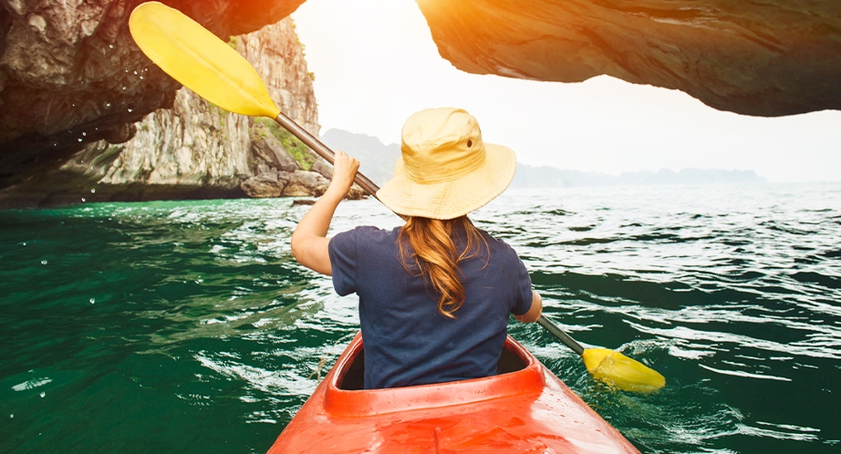 Kayak à la Baie d'Halong (Baie de Lan Ha)