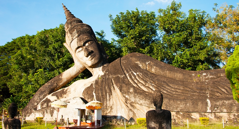 Parc de Boudha à Vientiane Laos