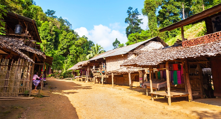 Village Karen près Chiang Mai