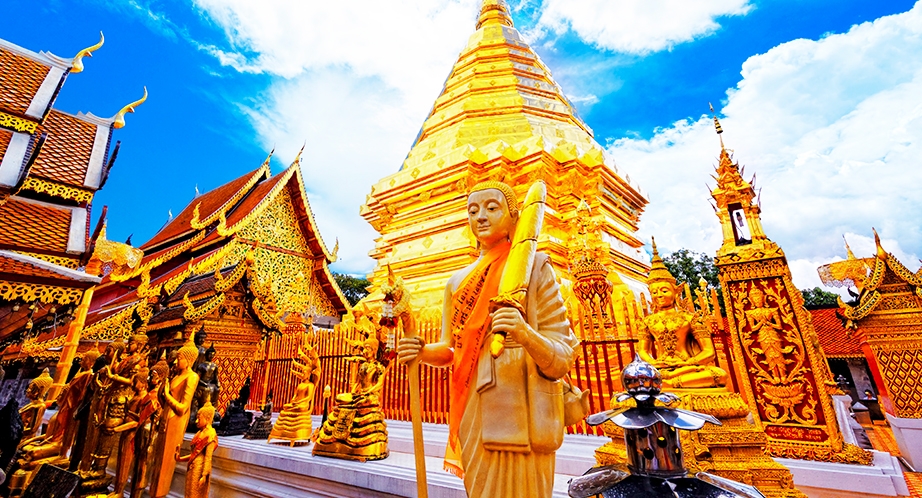 Pagode à Chiang Mai Thaïlande