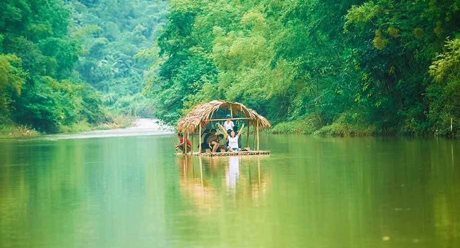 Rafting en bamboo au ruisseau Cham