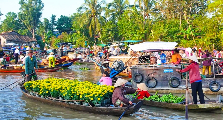 Marché Flottant Cai Be Mekong