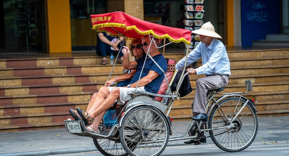 Cyclo-pousse à Hanoi