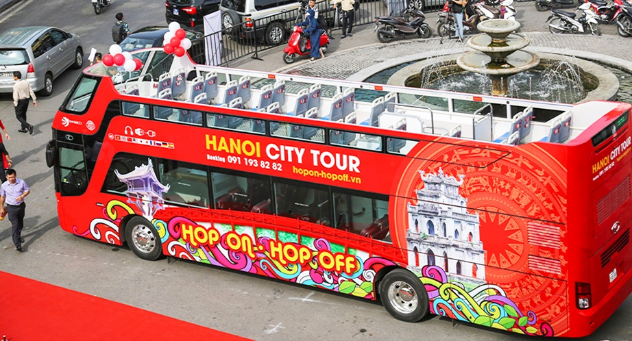 Bus à étage touristique à Hanoi