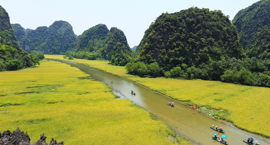 Croisière en barque à Tam Coc (Ninh Binh)