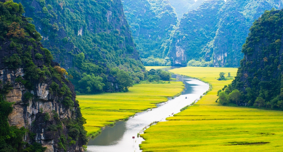 Croisière en barque à Tam Coc (Ninh Binh)