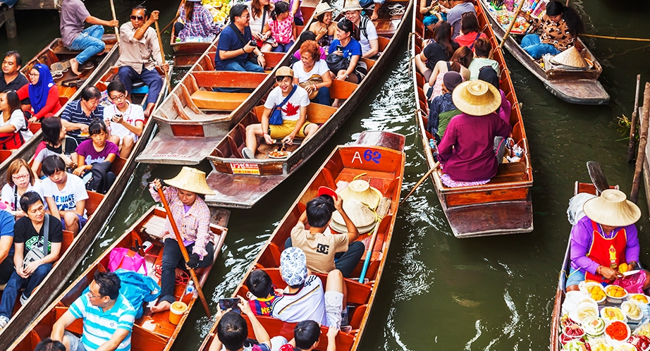 Marché flottant de Damnoen Saduak