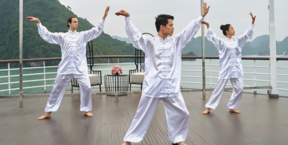 Cour de Taichi au matin 