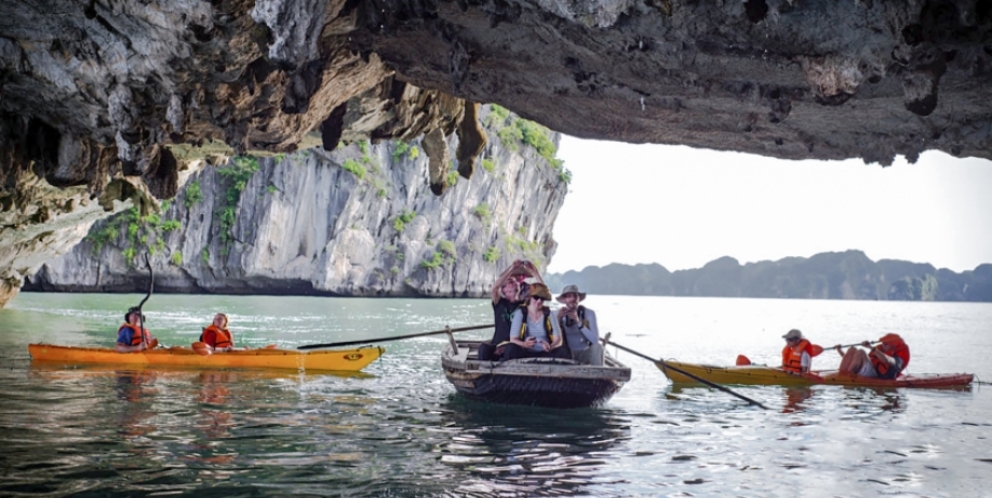 Excursion en bateau à rames