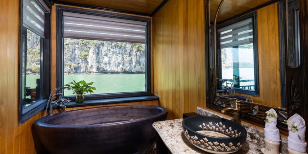 Salle de bain dans la croisière