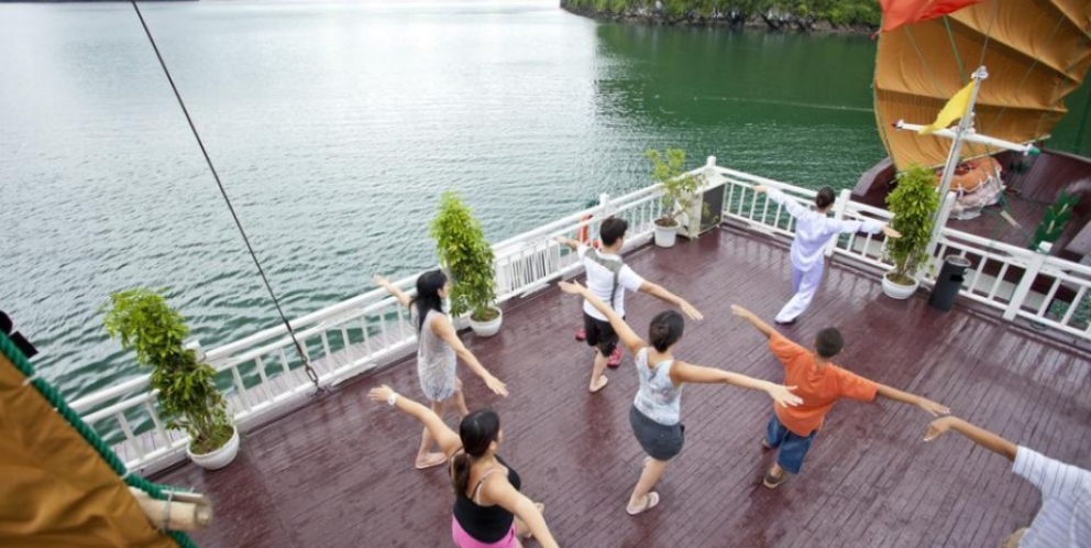 Cours de Taichi au matin 