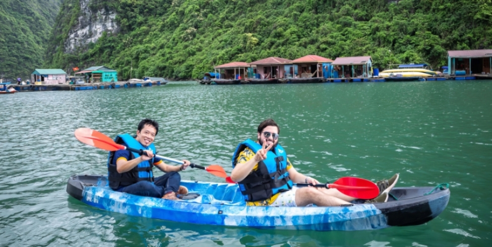 Moment intéressant avec l'aventure en kayak