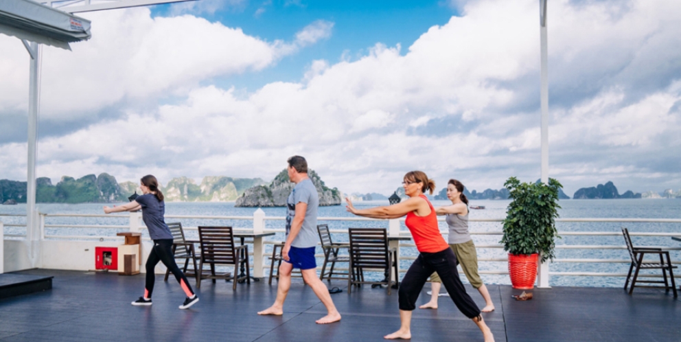 Cour de Taichi au matin