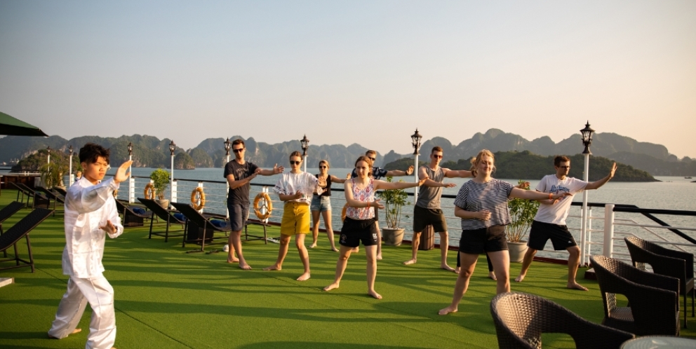 Cour de Taichi au matin 