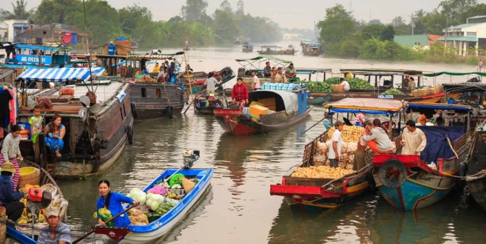 Village flottant de Cai Rang 