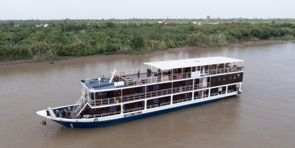 Croisière bateau Toum Tiou 2 sur le Mékong