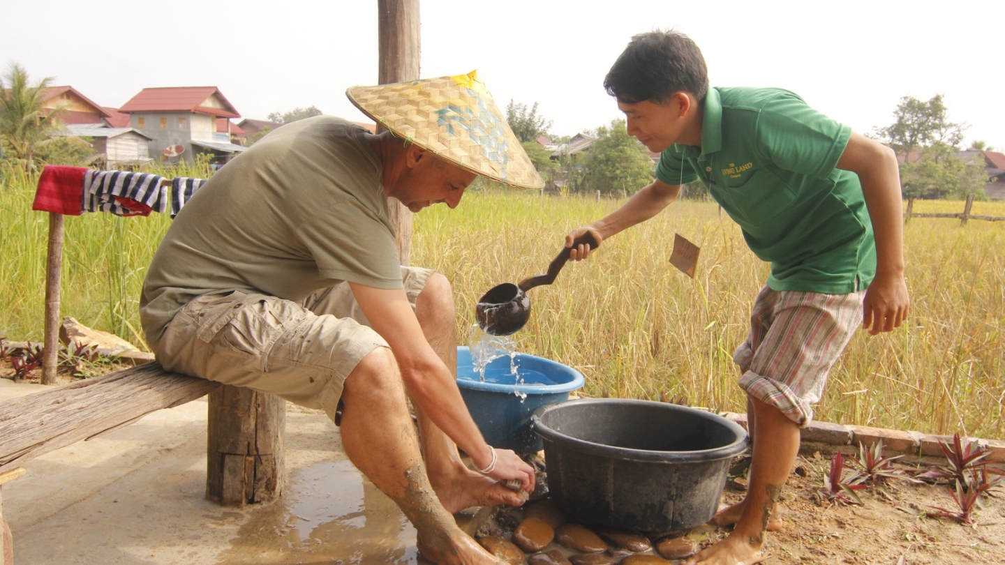 Vie rurale à la ferme au Laos