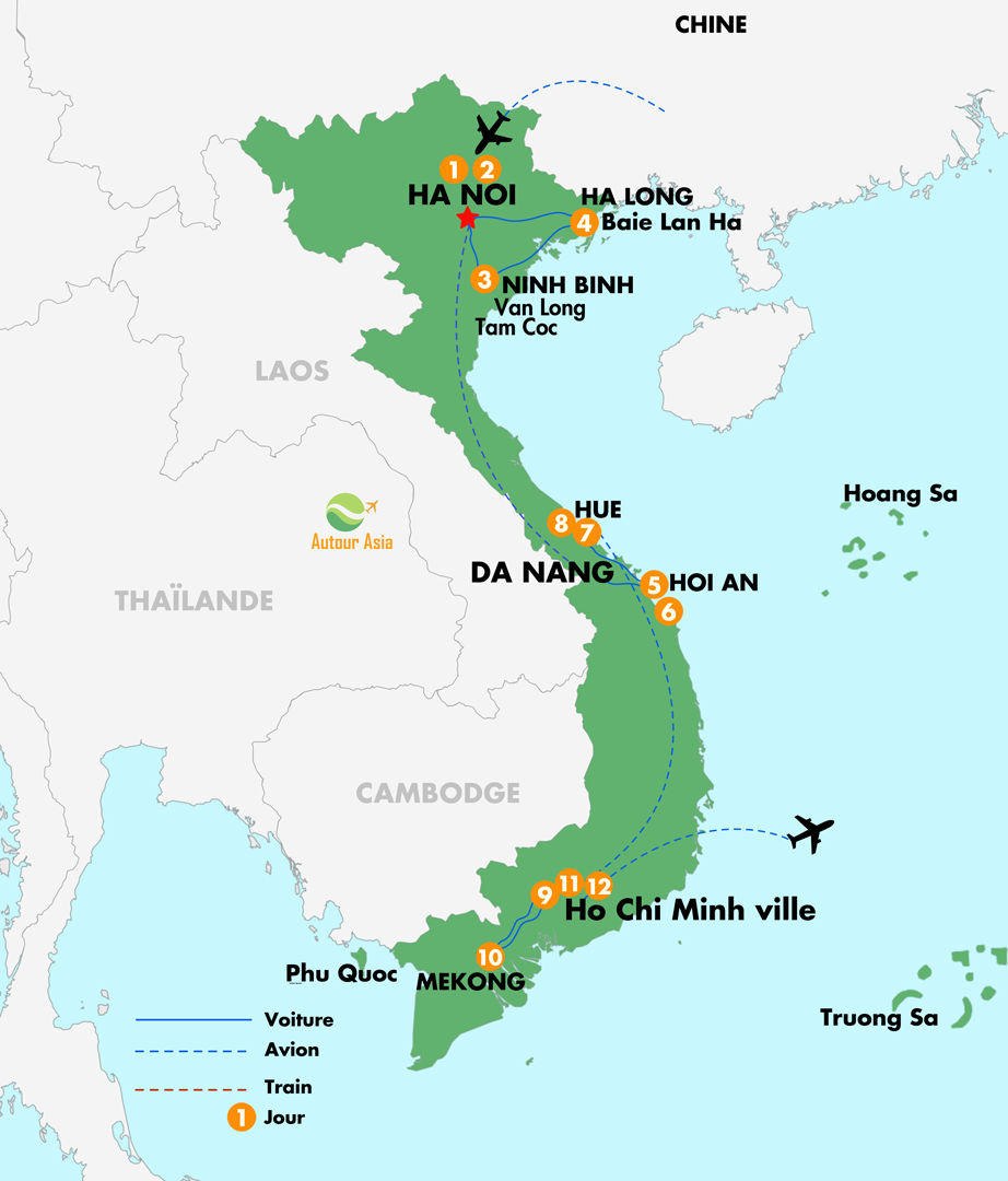 Tour ensorcelé au Vietnam 12 Jours 11 Nuits