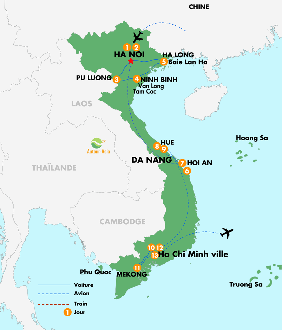 Périple inoubliable au Vietnam 13 Jours 12 Nuits
