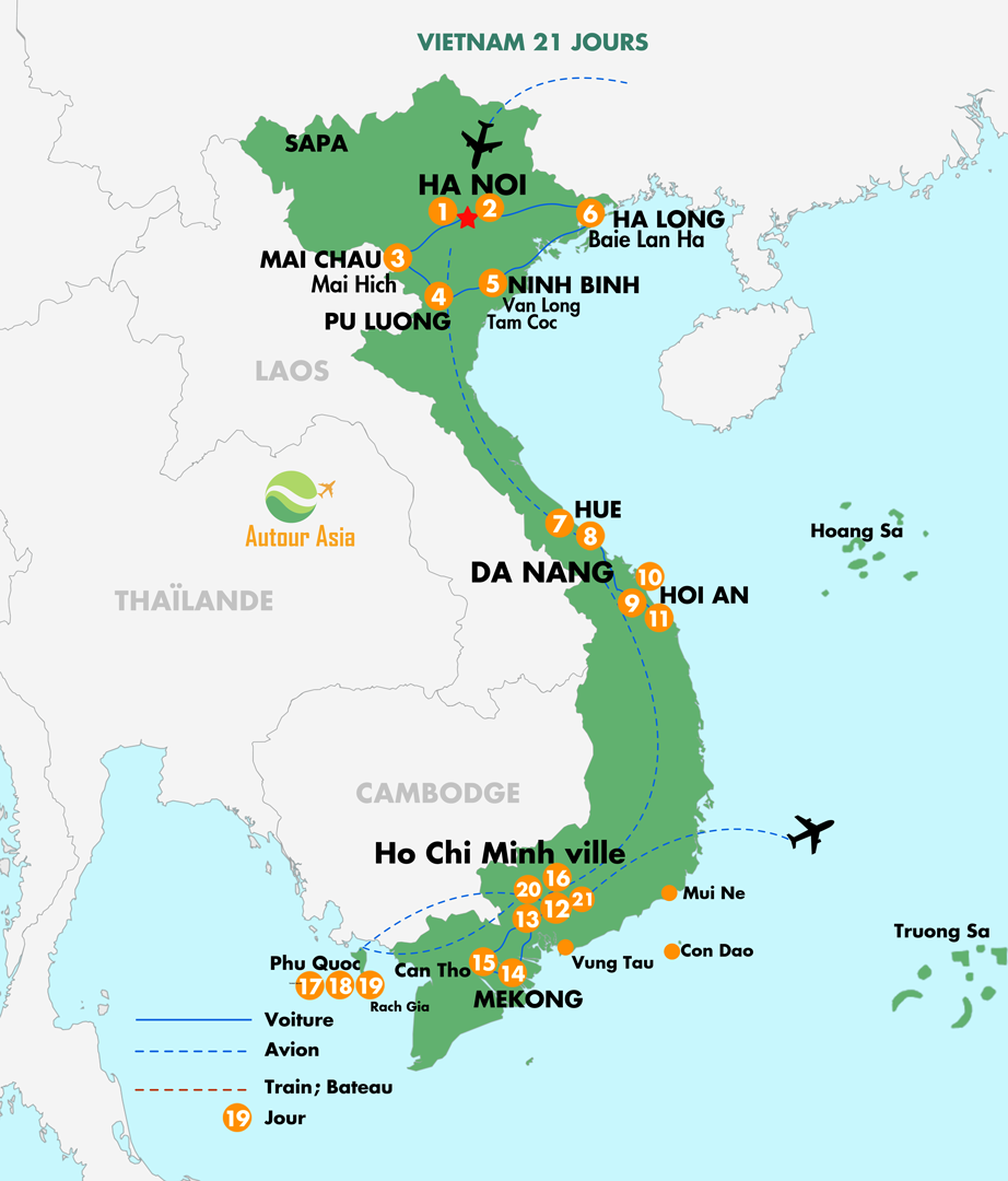 Séjour au Vietnam balnéaire pas cher et plage 21 Jours 20 Nuits