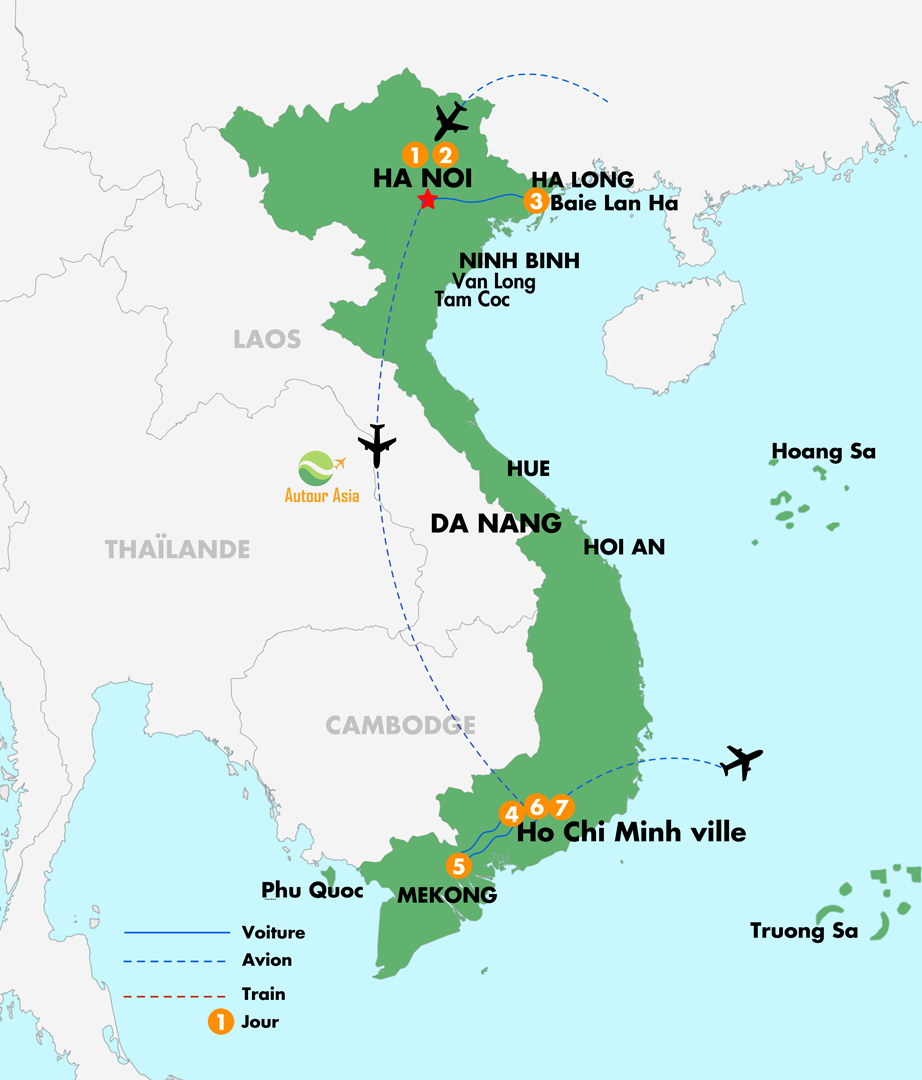 Séjour d'une semaine Vietnam étonnant 7 Jours 6 Nuits