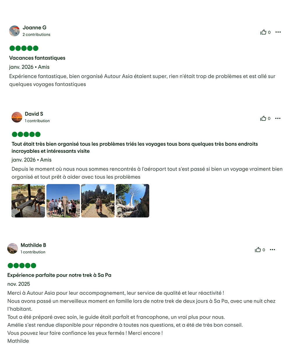 Avis authentiques de nos clients sur TripAdvisor