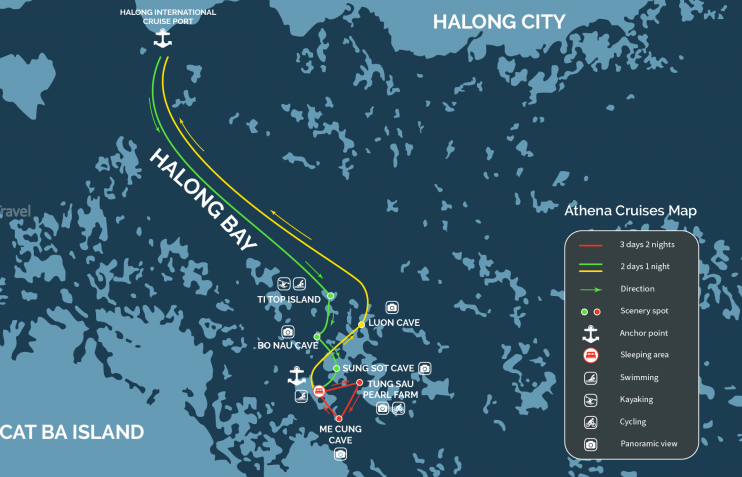 Croisière Athena Royal Dans La Baie D'Halong