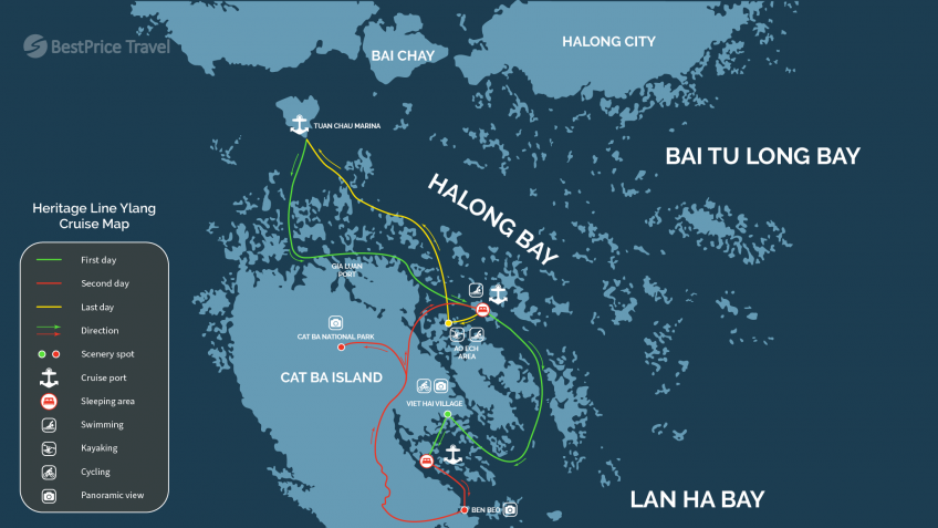 Croisière Jonque Heritage Line Ylang Dans La Baie De Lan Ha