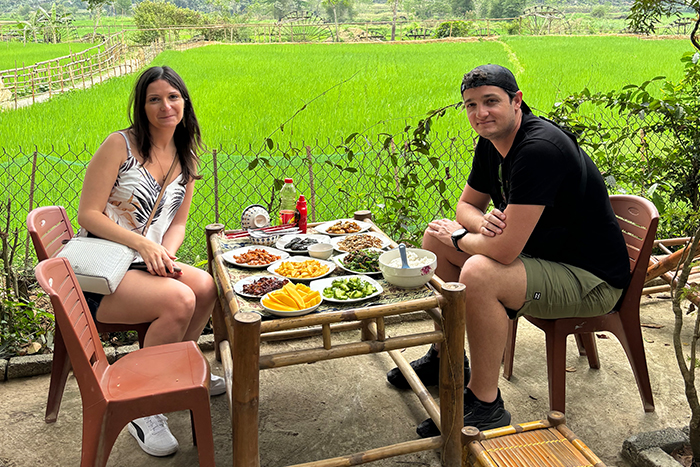 Repas à Pu Luong, Vietnam