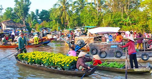 Can Tho - Marché Flottant Cai Rang - Ho Chi Minh Ville (Pd ; Dj)