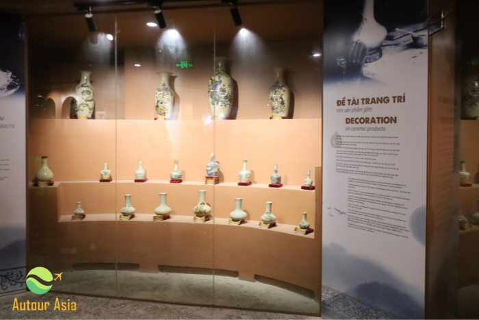 L'espace à l'intérieur du musée de la poterie de Bat Trang