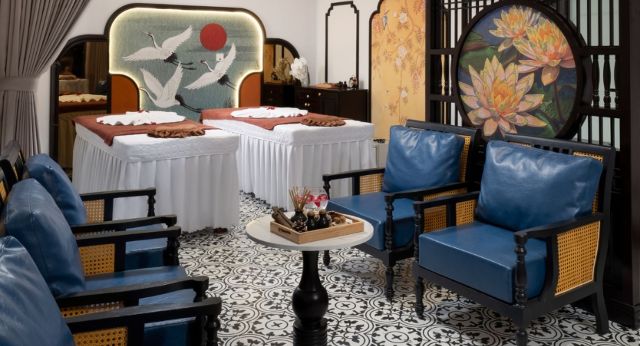 Ambiance tranquille dans lespace spa
