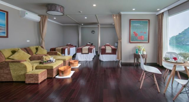 Espace de spa sur la jonque