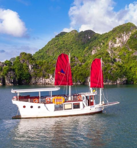 Croisière Privée DUne Journée Amazing Sails Explorer Dans La Baie DHalong