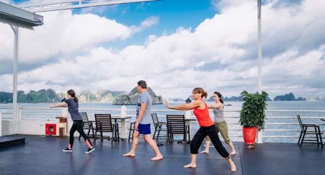 Cour de Taichi au matin