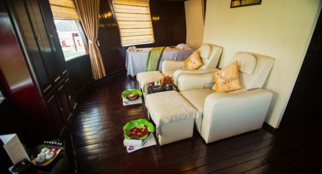 Espace de massage en bateau